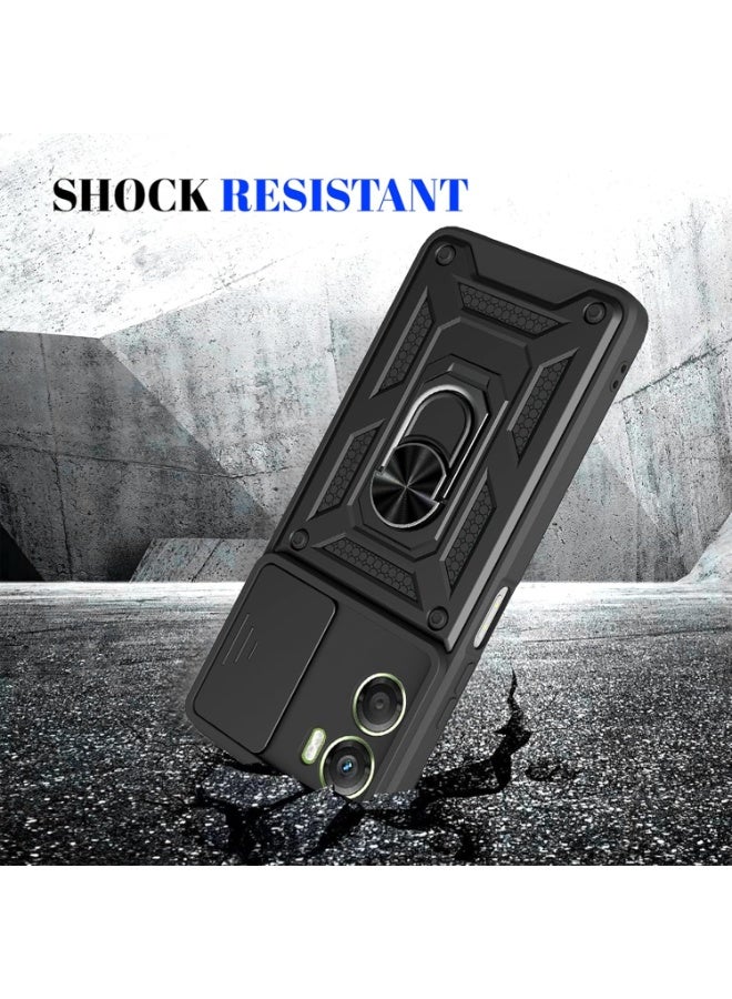 Phone Cover for Motorola G06/ Motorola G06 Power with Slide Camera Cover Drop Protective Phone Case with Magnetic Car Mount Holder - Image 3